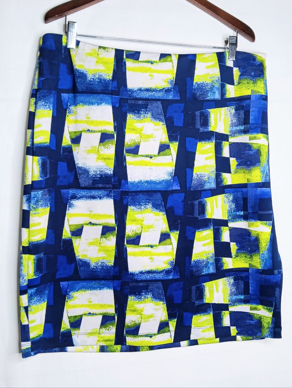 Relativity XL Abstract print colorful Pencil Skirt Stretch Women's